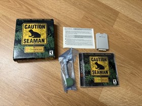 Seaman Sega Dreamcast w/ Microphone &ndash; Complete/CIB, Big Box Version &ndash; Tested