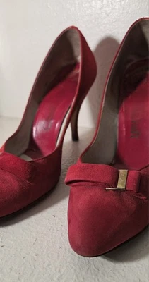 Vintage Red 1960s Qualicraft 3in Pumps Heels Shoes - Image 1 of 4