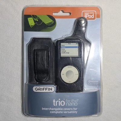 Griffin TRIO PLUS para Apple iPod Nano 4 fundas protectoras CUERO NUEVO Foto 1 de 4