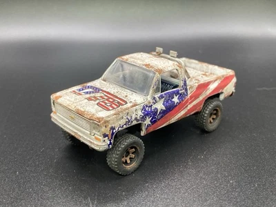 1973 Chevy K10 4x4 Pickup Rusty Weathered Barn Find 1/64 Diecast Custom Truck M2 - Image 1 of 4