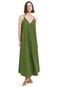 Vestido largo para mujer ottod’Ame color verde - Imagen 1 de 3