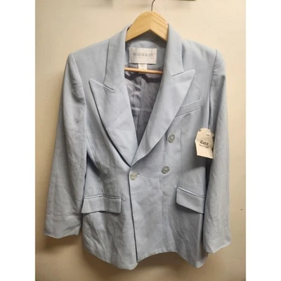 Blazer Hugo Buscati Colección Mujer 10P Petite Azul Doble Pecho Foto 1 de 3
