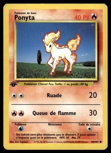 Base Set 1st Edition #060/102 Ponyta (French) - Picture 1 of 2
