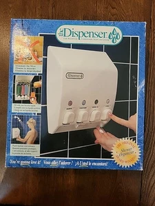Vtg The Dispenser 4 Chamber Shower Organizer Soap Shampoo Conditioner Lotion New - Bild 1 von 11