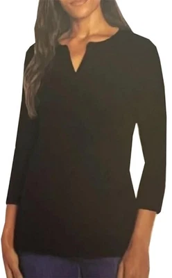 Blusa Top Para Mujer Cuello Dividido Manga Larga Elegante Moda Otoño Foto 1 de 2