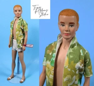 Ginger Titian Flocked Ken Hair Custom OOAK Doll Barbie Vtg 1960s ๐ - Picture 1 of 13