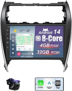 4+32G Android 14 Car Radio Stereo for Toyota Camry 2012-2014 with Wireless  4249 - Bild 1 von 7