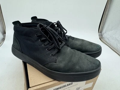 Timberland Davis Botas Chukka Cuadradas Para Hombres Negras Con Cordones Parte Superior Baja Exterior - 10 Foto 1 de 4
