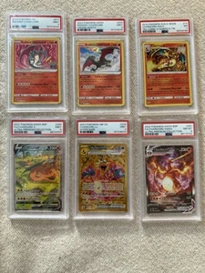 Charizard 6 Graded PSA Slab Set Pokemon V VMax EX Holo - Picture 1 of 2
