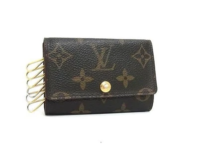 LOUIS VUITTON Monogram Multicle 6 Key Case, M62630, Brown PVC Leather, Unisex - Image 1 of 4