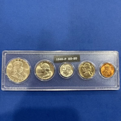 1948-P AU-BU U.S. 90% Silver Mint Set Nice High Quality Coins A+ - Image 1 of 4