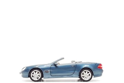 Mercedes-Benz SL500 Roadster Norev 1:18 (R230) en azul egeo (edición de distribuidor) Foto 1 de 4
