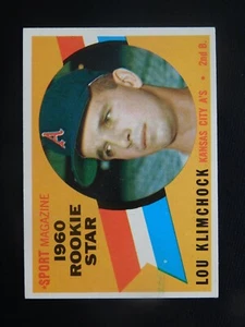 1960 Topps Baseball Card #137 Lou Klimchock (NM) - Picture 1 of 2