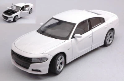 MODELLINO AUTO STATICO WELLY DODGE CHARGER R/T BIANCO MODELLISMO SCALA 1:24 - Immagine 1 di 2