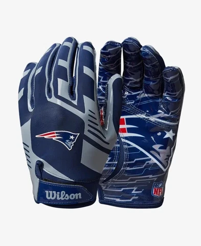 New England Patriots NFL Stretch Fit Receiver Football Gloves Cover