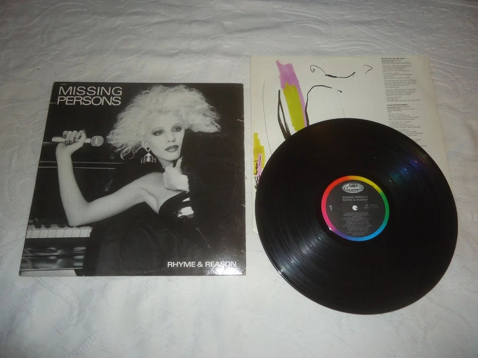 MISSING PERSONS-RHYME & REASON 1984 CAPITOL RECORDS LP ST-12315 EXC. VG+ - Image 1 of 1