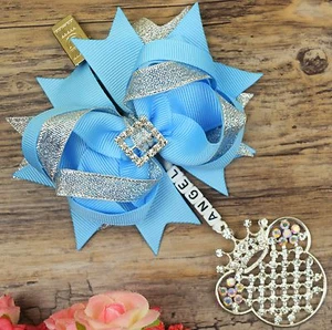 Impresionante encanto de cochecito personalizado en baby blue girls boys - Imagen 1 de 1