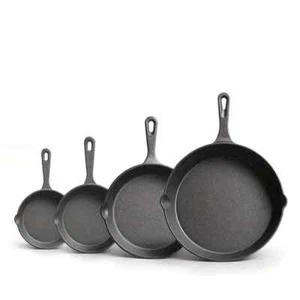 5-Piece Cast Iron Skillet with Handle Non-Stick Cookware Set - Picture 1 of 7
