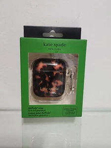 Kate Spade AirPods 1st & 2nd Generation Case with Clip - Tortoise Brown - Zdjęcie 1 z 6