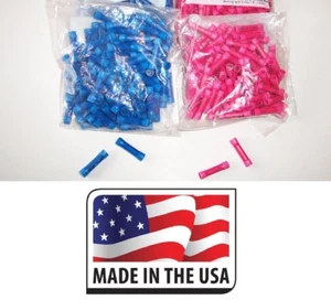 1000 VINYL BUTT ASSORTMENT CONNECTOR TERMINAL 22-18 and 16-14 Made In USA  - Picture 1 of 1