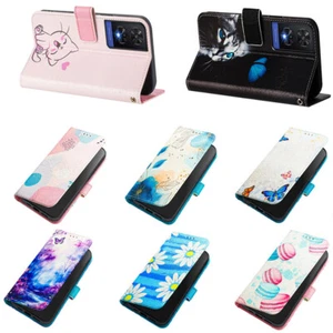 Case for TCL 30SE 40R 201 303 501 40SE 30 Luxury Painted Wallet Case Phone Cover - Picture 1 of 30