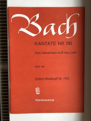 JS Bach: Cantata BWV 195 - Dem Gerechten muß das Licht - Image 1 of 3