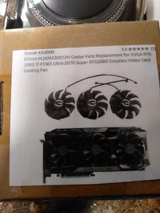 Kikifan 88mm GPU Replacement Cooling Cooler Fan RTX 2070 2070super 2080 AMP - Zdjęcie 1 z 1