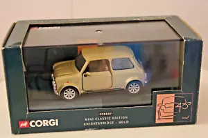 Corgi Classic Edition CC82201 - BL/Rover Mini - Knightsbridge - Gold - 1:36s - Picture 1 of 9