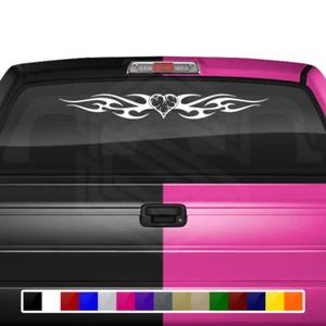 116-01 HEART Windshield Decal Window Sticker Vinyl Graphic Tribal Heart Design - Bild 1 von 6