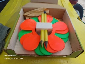 Vintage GROOVY 1970's Eagle POSY PITCH Lawn Game In Original Box NICE - Picture 1 of 4