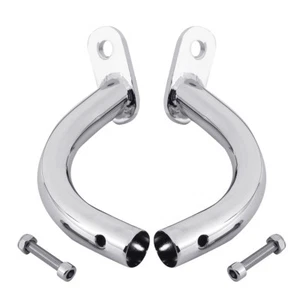 Chrome Saddlebag Guard Support Bracket For Harley Touring Electra Glide 97-08 - Picture 1 of 8