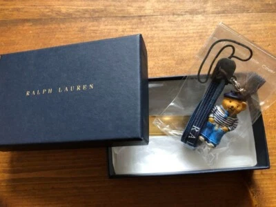 Ralph Lauren Polo Bear Hat/Jeans Strap Bag Charm W/Box Unused Novelty K5 - Image 1 of 4