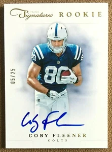 2012 Prime Signatures Rookie Gold Autograph #248 Coby Fleener /25 Colts SSP RC - Picture 1 of 2