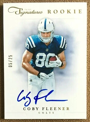 2012 Prime Signatures Rookie Gold Autograph #248 Coby Fleener /25 Colts SSP RC - Image 1 of 2
