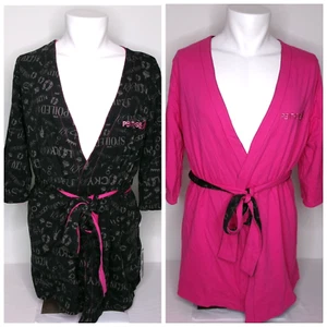Abito in cotone taglia S attico reversibile nero/rosa caldo - Foto 1 di 12