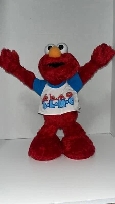 2003 Elmo Mattel Dance E.L.M.O. Cheerleader, Battery Plate Is Missing, Works - Image 1 of 4