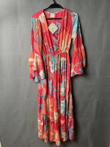Maxi Vestido Bohemian Soul Multi Talla Libre Nuevo con Etiquetas Floral En Niveles Envío Rápido 🚚 - Imagen 1 de 6