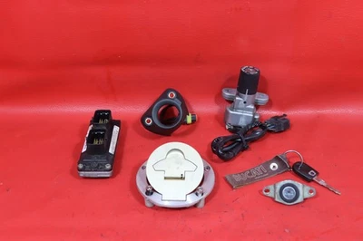 2005 DUCATI MONSTER 620 DARK LOCK SET W/ IGNITION GAS CAP SEAT LOCK ECM ECU KEY Foto 1 de 4