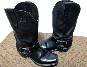 Botas de Motociclista de Colección Georgia Cuero Arnés Ingeniero Punta Cuadrada Hechas en EE. UU. Para Hombres 9M - Imagen 1 de 15