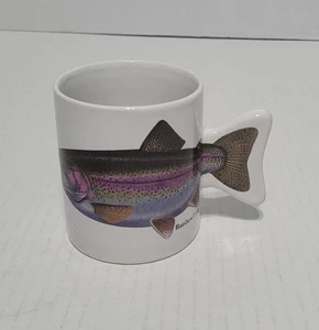 Taza de café vintage 1990 Rainbow Truut Salamandra mango cola de pescado - Imagen 1 de 6