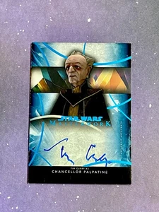 Tim Curry Chancellor Palpatine 2024 Topps Masterwork BLUE /99 AUTO #A-TC - Picture 1 of 1