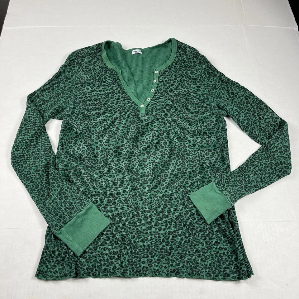 Espléndida Camisa Térmica Henley Estampado Animal Manga Larga Informal Acogedora Camiseta de Salón XL Foto 1 de 4