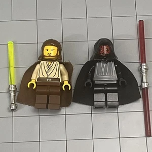LEGO Star Wars Original Qui-Gon Jinn Minifigure Jedi sw0027 Darth Maul A12 30 - Picture 1 of 8