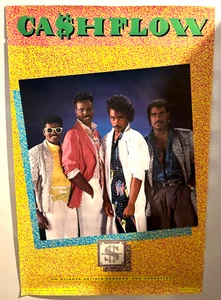 RARE CASHFLOW 1986 MUSIC PROMO POSTER 24x36" ~ R&B,FUNK,BOOGIE ~ VG CONDITION - Picture 1 of 4