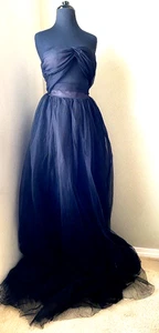 Neu Neu mit Etikett Fashion Nova Luxe SCHWARZES Kleid XL Katelyn Tüllkleid - Bild 1 von 15