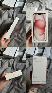Apple iPhone 15 Plus d'origine boîte seule - rose 128 Go - sans IMEI - outil SIM inclus - Photo 1 sur 6