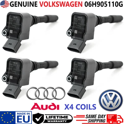 GENUINE VW x4 Ignition Coils For 2013-2022 Volkswagen Audi Porsche, 06H905110G - Image 1 of 4