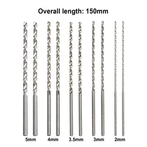 Punte trapano extra lunghe di qualità professionale set 10 pz per legno allumin - Picture 1 of 16