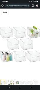 mDesign Bathroom Storage Boxes - Picture 1 of 8