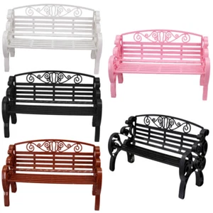 1/6 Scale Dolls House Miniature Victorian Park Chairs Garden Armchairs Furniture - Picture 1 of 13